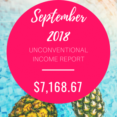 September 2018 Income Report