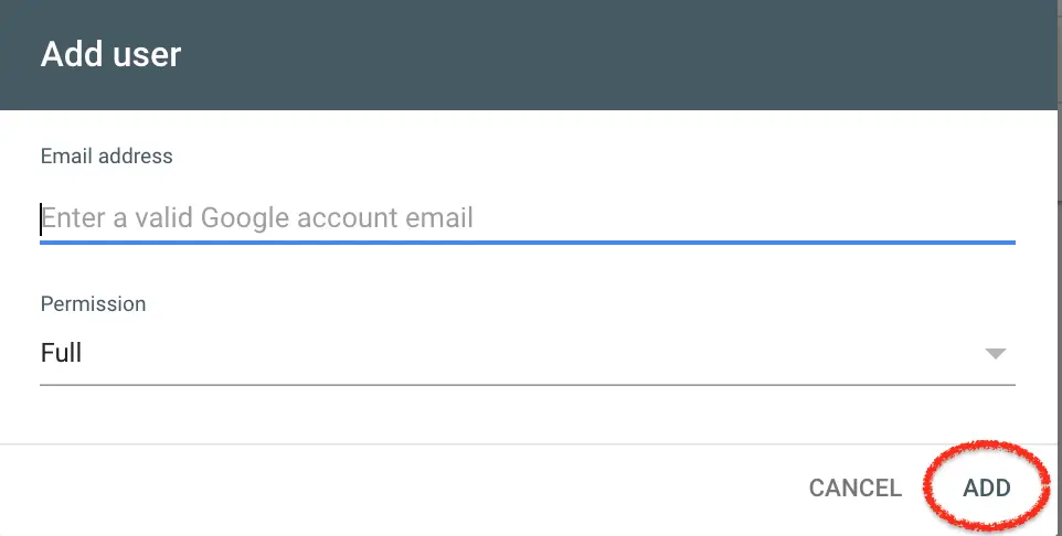 Click add on the bottom right