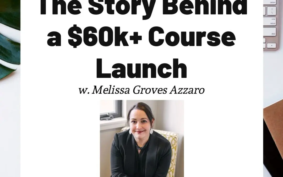 TURD042 The Story Behind a $60k+ Course Launch - Melissa Groves Azzaro