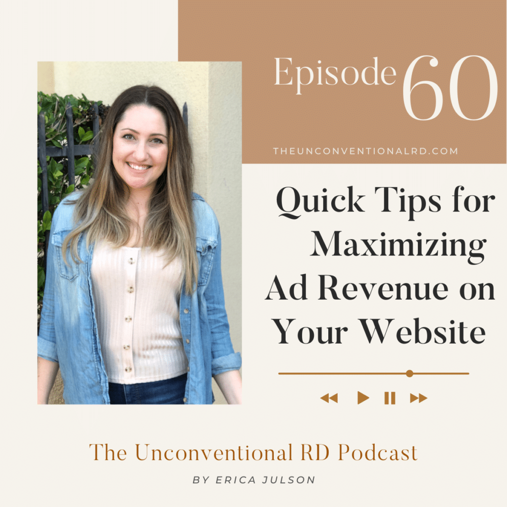 The Unconventional RD Podcast Episode 60 - Quick Tips for Maximizing Ad Revenue on Your Website