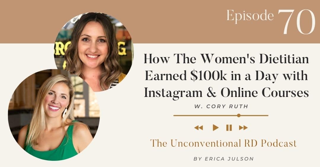 How The Women's Dietitian Earned 100k in a Day with Instagram and