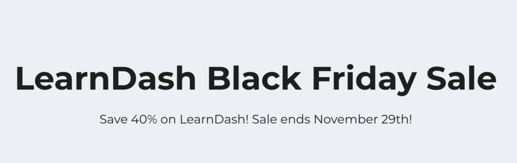 learndash black friday sale