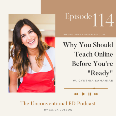 #114: Why You Should Teach Online Before You’re “Ready” – Cynthia Samanian