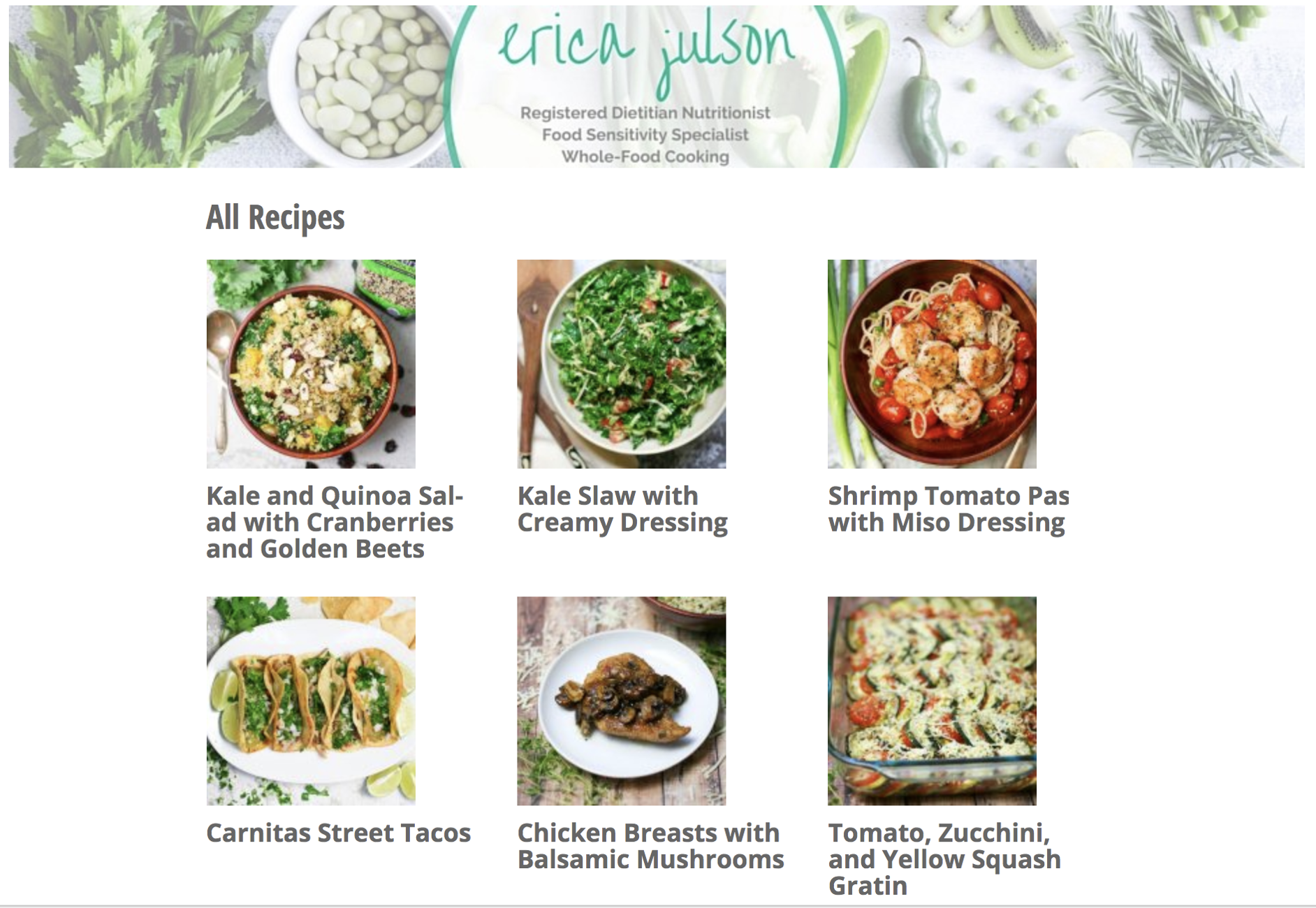 Erica Julson Food Blog 2015