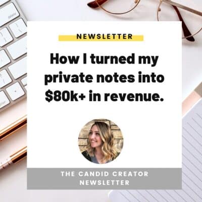 How I turned my private notes into $80k+ in revenue.