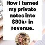 How I turned my private notes into $80k+ in revenue.
