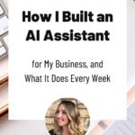 How I Built an AI Assistant for My Business (Pinterest pin)